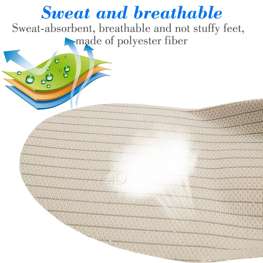 Noxwear - Premium Orthotic Gel Insoles Orthopedic Flat Foot Health Sole Pad For Shoes Insert Arch Support Pad For Plantar fasciitis Unisex