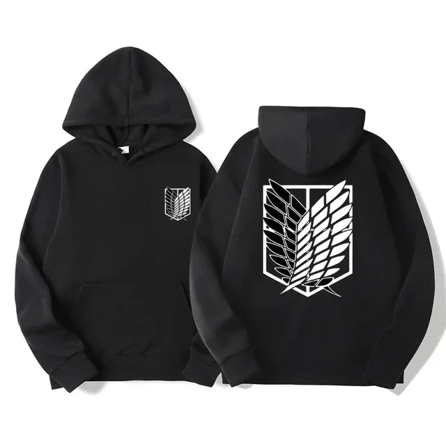 Noxwear-Japan Anime Attack on Titan Men Hoodies Spring Autumn Hip Hop Casual Pullover Top Hoodie Fashion Sweatshirts Jogging Sportswear