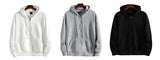 Noxwear-Zipper Hoodies Autumn Winter Men's New Long Sleeve Hooded Sweatshirt Fashion Casual Male Outfit Sportwear Loose Fit Clothes