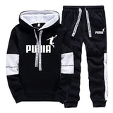 Noxwear - Hot Sales Mens Tracksuit Print Casual Sweatshirts Sportswear Single Piece Hoodie Pants Outdoors Gym Sports Jogging Mens Clothing