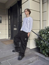 Noxwear - New Y2K Pants Personalized Pant Leg Zipper Embroidery Hip Hop Casual Joggers Men Pants Retro Straight Pants Tracksuit Streetwear