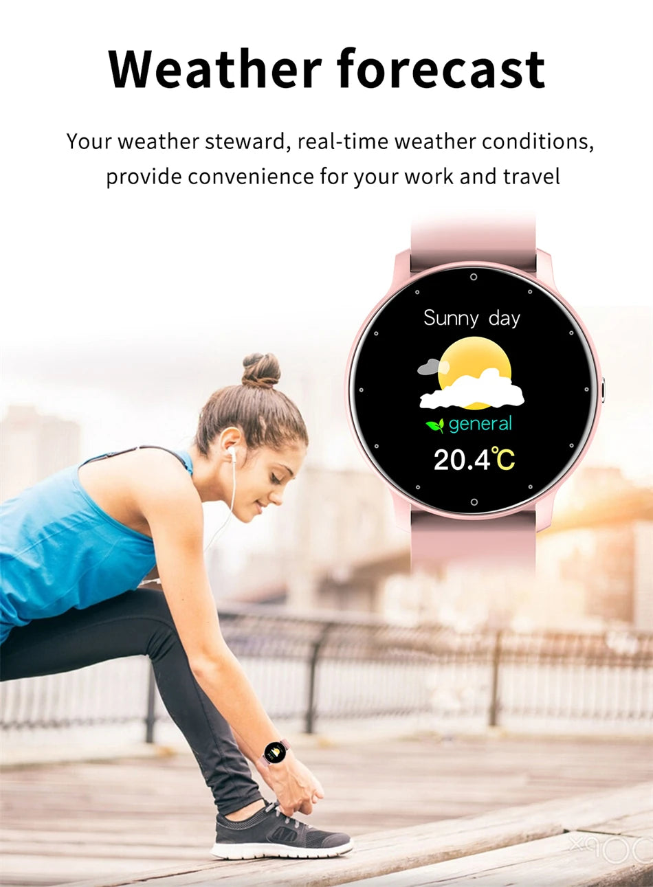 Noxwear - LIGE Smart Watch Women Men Full Touch Screen Bluetooth Call Smartwatch Waterproof Sports Fitness Tracker Watches for Android iOS