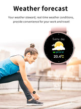 Noxwear - LIGE Smart Watch Women Men Full Touch Screen Bluetooth Call Smartwatch Waterproof Sports Fitness Tracker Watches for Android iOS