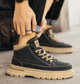 Noxwear - Winter New Man Shoes Classic Men Retro Ankle Boots Fashion Waterproof No-slip High-top Casual Shoe Work&Safty Boots Botas Hombre