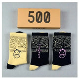 Noxwear - Chaussettes d'équipage Cactus Jack en coton pour hommes, 3 paires/boîte, livraison gratuite