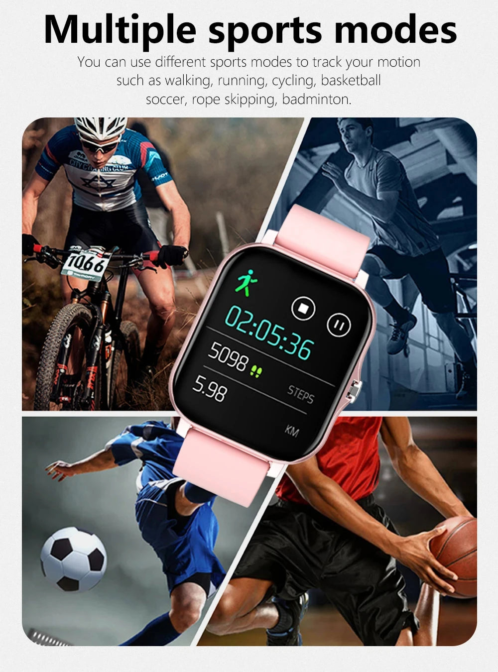 Noxwear - KESHUYOU New Bluetooth Call Smart Watch Information Push Men Women Health Monitoring Watch Pedometer Smart Watch For Android IOS