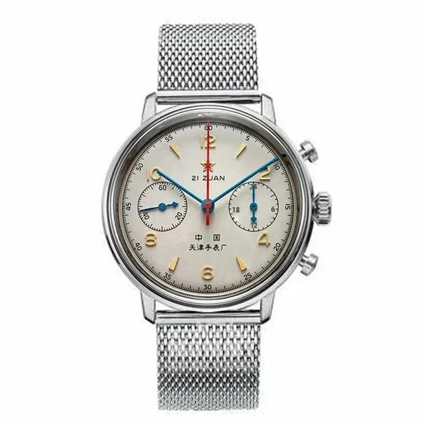 Noxwear - Men's watches 1963 pilot automatic watch 42mm waterproof retro quartz chronograph vintage dress watch