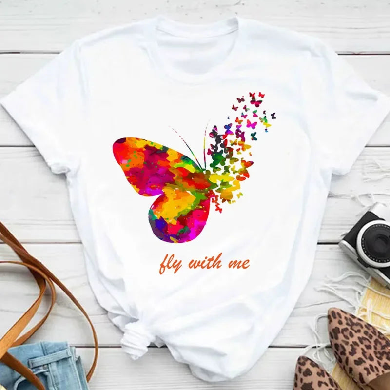 Noxwear - Butterfly Petal Graphic Tee