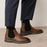 Noxwear - 2026 Men Chelsea Boots Ankle Boots For Men Retro Comfortable Brand Retro Fashion