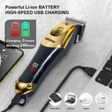 Noxwear - T9 Vintage Men's Electric Hair Clipper Beard Trimmer/Rechargeable Hair Cutting Machine With Nose Hair Trimmer Kit Boyfriend Gift