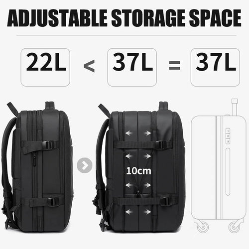 Noxwear - Bange Travel Backpack, Backpack School Expandable