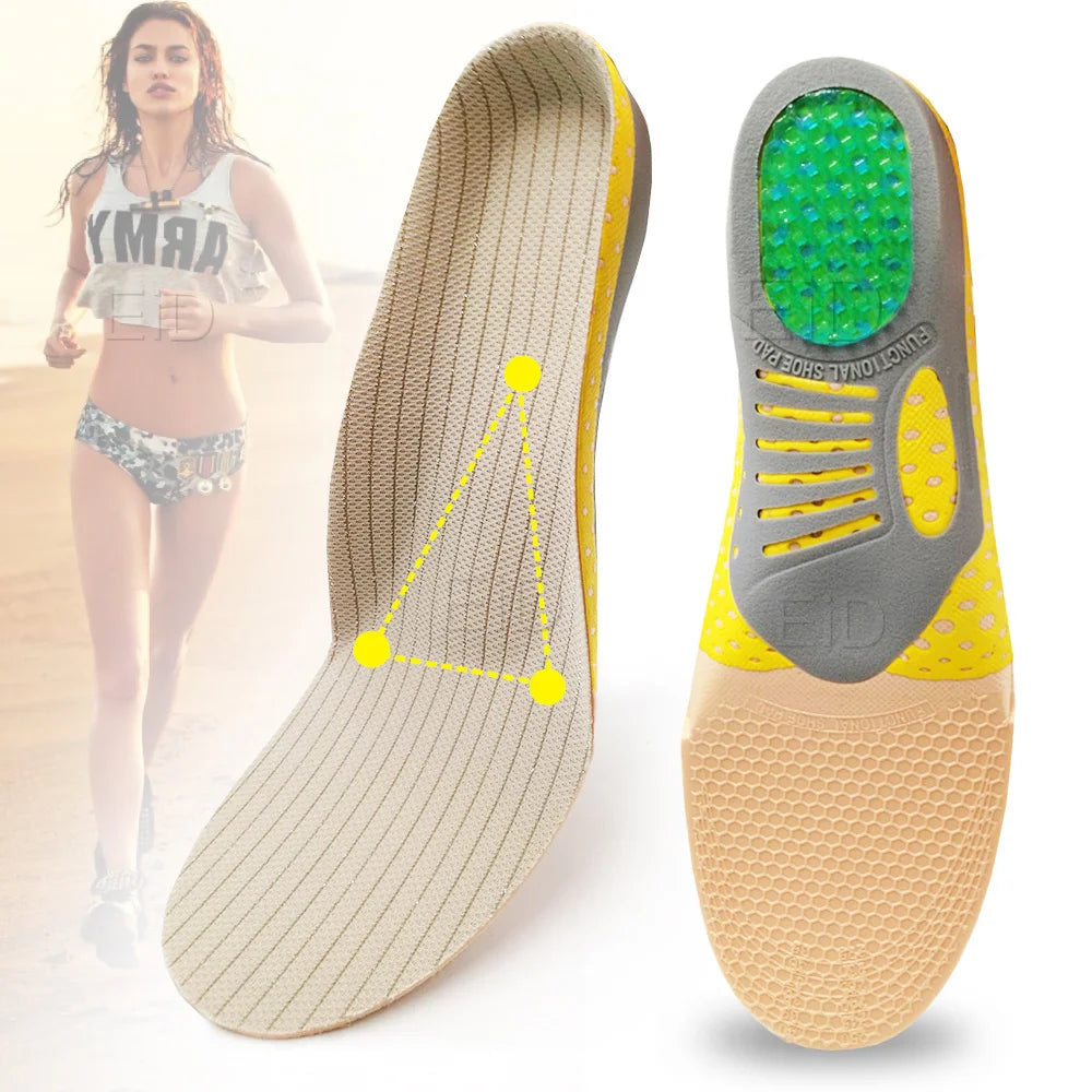 Noxwear - Premium Orthotic Gel Insoles Orthopedic Flat Foot Health Sole Pad For Shoes Insert Arch Support Pad For Plantar fasciitis Unisex