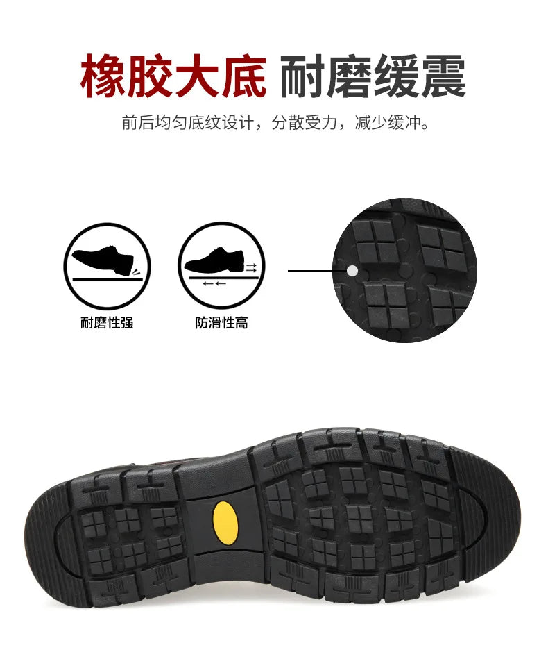 Noxwear - Summer New Men Leather Shoes soft soled