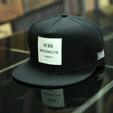 Noxwear-Unisex Brooklyn Print Label Embroidery Hip-hop Hats Outdoor Adjustable Casual Baseball Caps Sunscreen Hat