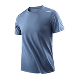 Noxwear - CHRLCK Men's Running Quick Drying T-shirts Breathable Hiking Fishing Tees Soft Elasticity Outdoor Sports Short Shirt Summer