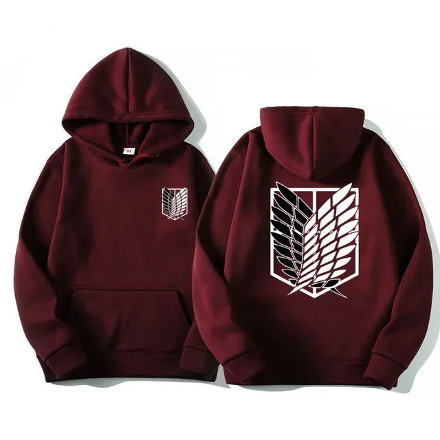 Noxwear-Japan Anime Attack on Titan Men Hoodies Spring Autumn Hip Hop Casual Pullover Top Hoodie Fashion Sweatshirts Jogging Sportswear