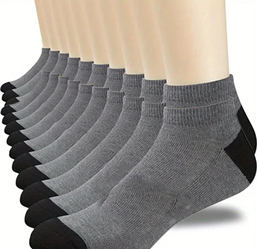 Noxwear - 10/5/3pairs Breathable Con Sports Stockings Men Bamboo Fiber Autumn and Winter Men Socks Sweat Absorption Deodorant.