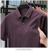 Noxwear - Men's 100% Cotton Polo Shirt - Summer Casual Breathable Tee,19 Colors,Ideal for Golf and Sports,Business Casual,Silk-Like Finish