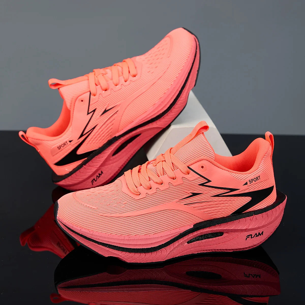 Noxwear - Men Sports Running Shoes Casual Marathon Breathable Lightweight Women's Comfortable Athletic Nonskid Walking Sneakers Outdoors