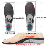 Noxwear - Premium Orthotic Gel Insoles Orthopedic Flat Foot Health Sole Pad For Shoes Insert Arch Support Pad For Plantar fasciitis Unisex