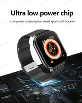 Noxwear - New Smart Watch 2.01 Inch HD Display Answer Make Call Message Preview Sport Modes smartwatch DIY Dial Weather Forecast Men Women