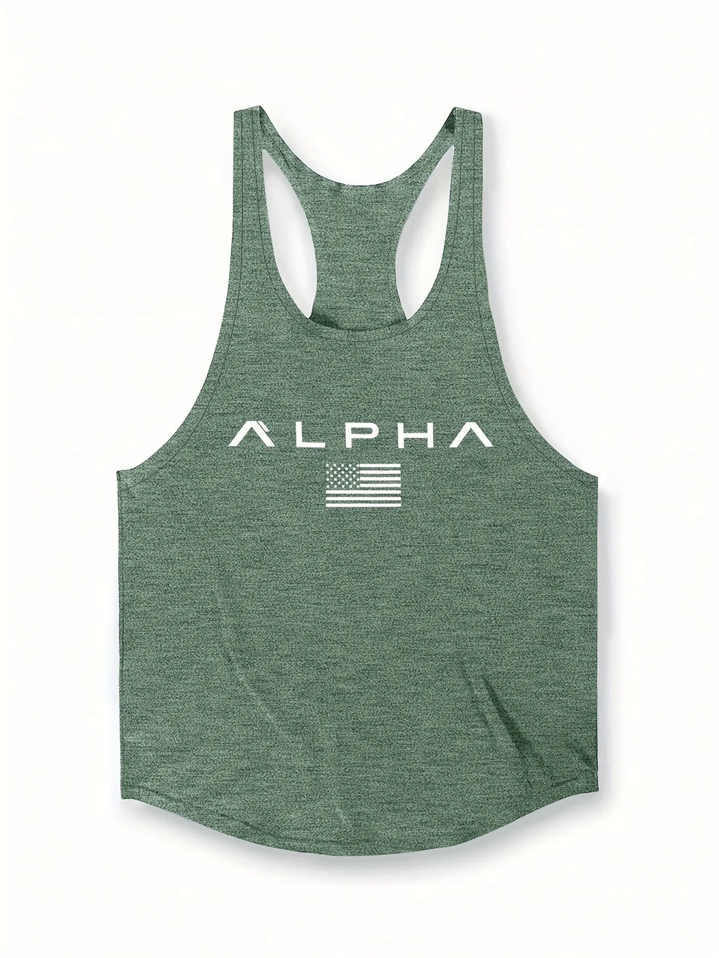 Noxwear - Cross-border European Size Alpha Men's Printed Round-neck Fitness Vest, Undershirt, Muscle Quick-drying Basketball Vest