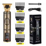 Noxwear - T9 LCD Electric Hairdresser Oil Shaving Head Electric Pusher Carving