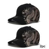 Noxwear - Chinese Style Dragon Pattern Baseball Hat For Men And Women, Versatile National Tide Cap, Hip Hop Hip Hop Skateboarding, Cool