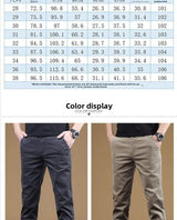 Noxwear - 2025 Summer Thin Cotton Men's Casual Pants Trendy Versatile Elastic Light Business Trousers Work Formal Slim Straight Pants