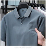 Noxwear - Men's 100% Cotton Polo Shirt - Summer Casual Breathable Tee,19 Colors,Ideal for Golf and Sports,Business Casual,Silk-Like Finish