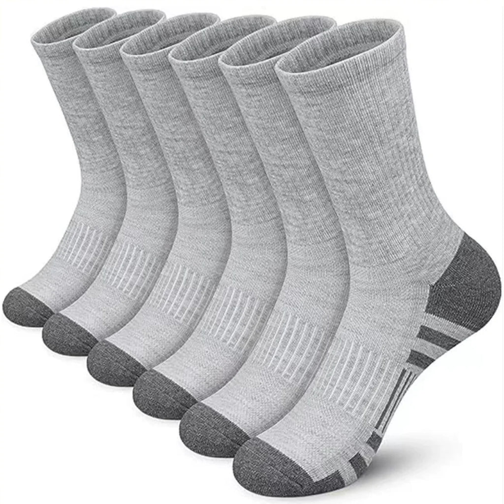 Noxwear - 12Pairs Men's Outdoor Gym Socks High Quality Comfortable Soft Ground-Gripping Football Large Size New Style