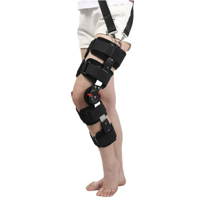Noxwear - Model Orthopedic Support Stabilizer After Surgery Adjustable Hinged Knee Brace Knee Joint Fixation Stretcher Health Care