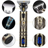 Noxwear - T9 LCD Electric Hairdresser Oil Shaving Head Electric Pusher Carving