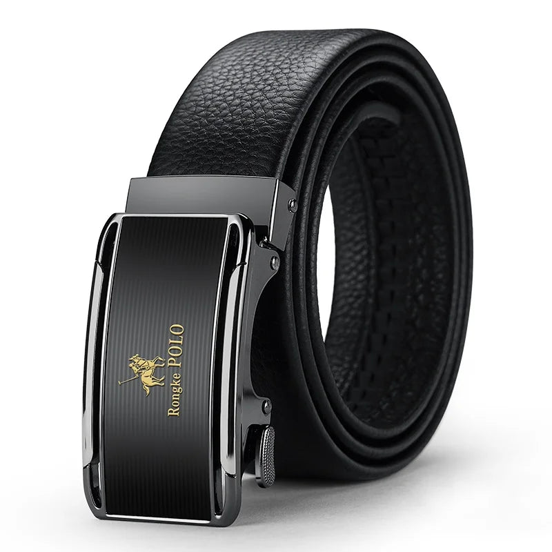 Noxwear - OYIFAN Men Belt Genuine Leather Belt for men Automatic belts Adjustable waistband Business belts 허리띠
