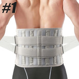 Noxwear - Lower Back Brace with 6 Stays Anti-skid Orthopedic Lumbar Support Breathable Waist Support Belt for Men Women Gym Pain Relief
