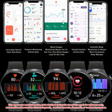 Noxwear - SENBONO Men's Smart Watch Heart Rate Blood Oxygen Monitor Bluetooth Call Multiple Sport Modes Voice Assistant Smartwatch for Men