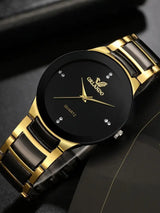 Noxwear - hot sale black dial steel quartz men business watch
