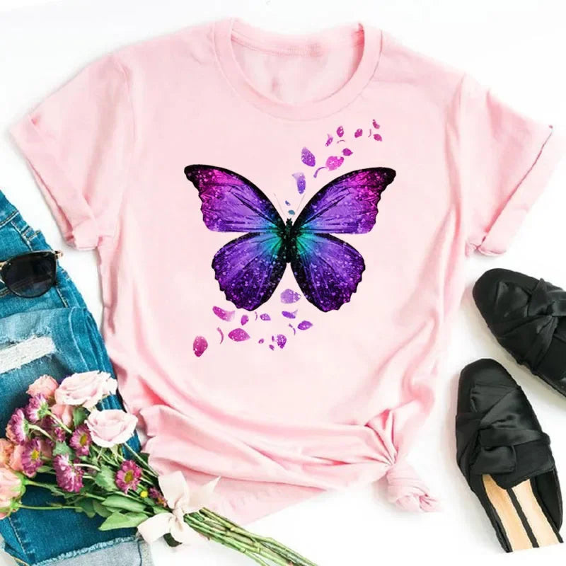 Noxwear - Butterfly Petal Graphic Tee
