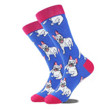 Noxwear - Cotton Happy Funny Socks Men Alien Planet Shark Crazy Design Sokken Unisex Novelty Dinosaur Crew Skateboard Calcetines Hombre