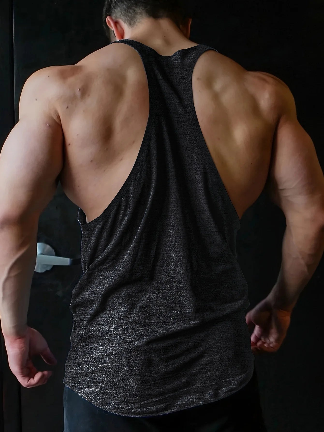 Noxwear - Cross-border European Size Alpha Men's Printed Round-neck Fitness Vest, Undershirt, Muscle Quick-drying Basketball Vest