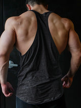 Noxwear - Cross-border European Size Alpha Men's Printed Round-neck Fitness Vest, Undershirt, Muscle Quick-drying Basketball Vest