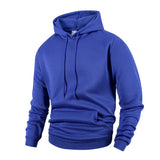 Noxwear - Men's Casual Thicken Hoodies Autumn Winter Long Sleeve Pullover Fashion Loose Solid Color Sweatshirt Spring Warm Outdoor Hoody