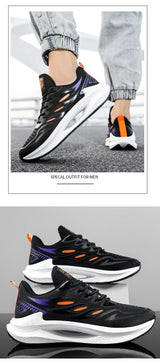 Noxwear - Men's Breathable Sports Shoes Spring New Mesh Casual Fashion Versatile Trendy Men's Shoes Summer Running Shoes Suitable for Outdoor Sports