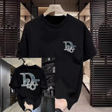 Noxwear - Trendy Brand Short-sleeved T-shirt Men's and Women's 2025 New Summer Round Neck Printed Cotton Half-sleeved T-shirt Casual Wear