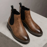 Noxwear - 2026 Men Chelsea Boots Ankle Boots For Men Retro Comfortable Brand Retro Fashion