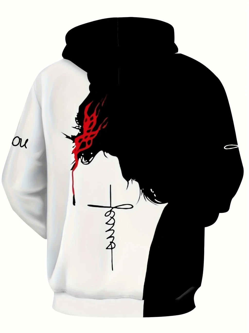 Noxwear-The new men's hoodie for the autumn of 2025 features a casual fashionable and sporty 3D Christ Jesus pattern print