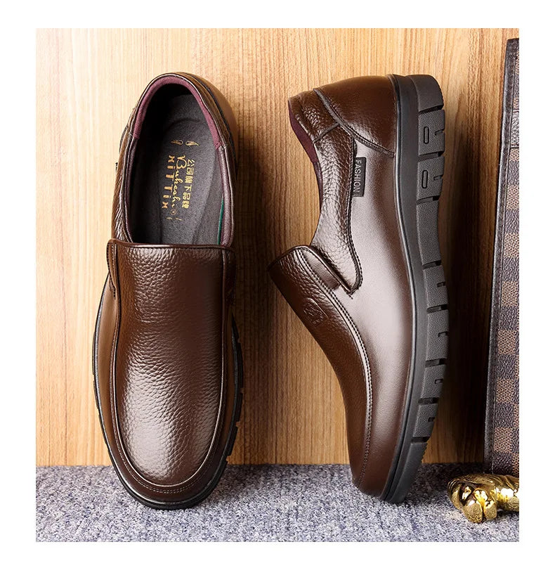 Noxwear - Summer New Men Leather Shoes soft soled
