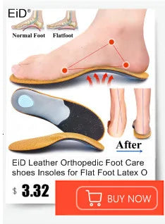 Noxwear - Premium Orthotic Gel Insoles Orthopedic Flat Foot Health Sole Pad For Shoes Insert Arch Support Pad For Plantar fasciitis Unisex