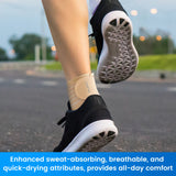 Noxwear - VELPEAU Ankle Compression Sleeve for Achilles Tendinitis and Plantar Fasciitis, Adjustable Ankle Support Universal for Both Feet