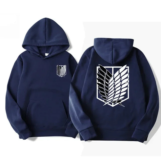 Noxwear-Japan Anime Attack on Titan Men Hoodies Spring Autumn Hip Hop Casual Pullover Top Hoodie Fashion Sweatshirts Jogging Sportswear